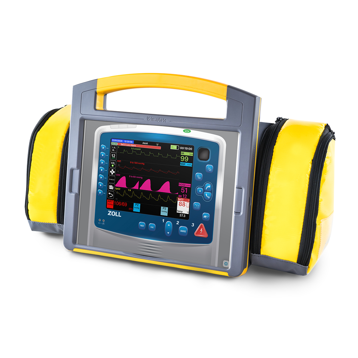 Simulated Patient Monitor Defibrillator Zoll Propaq MD Vital Signs 